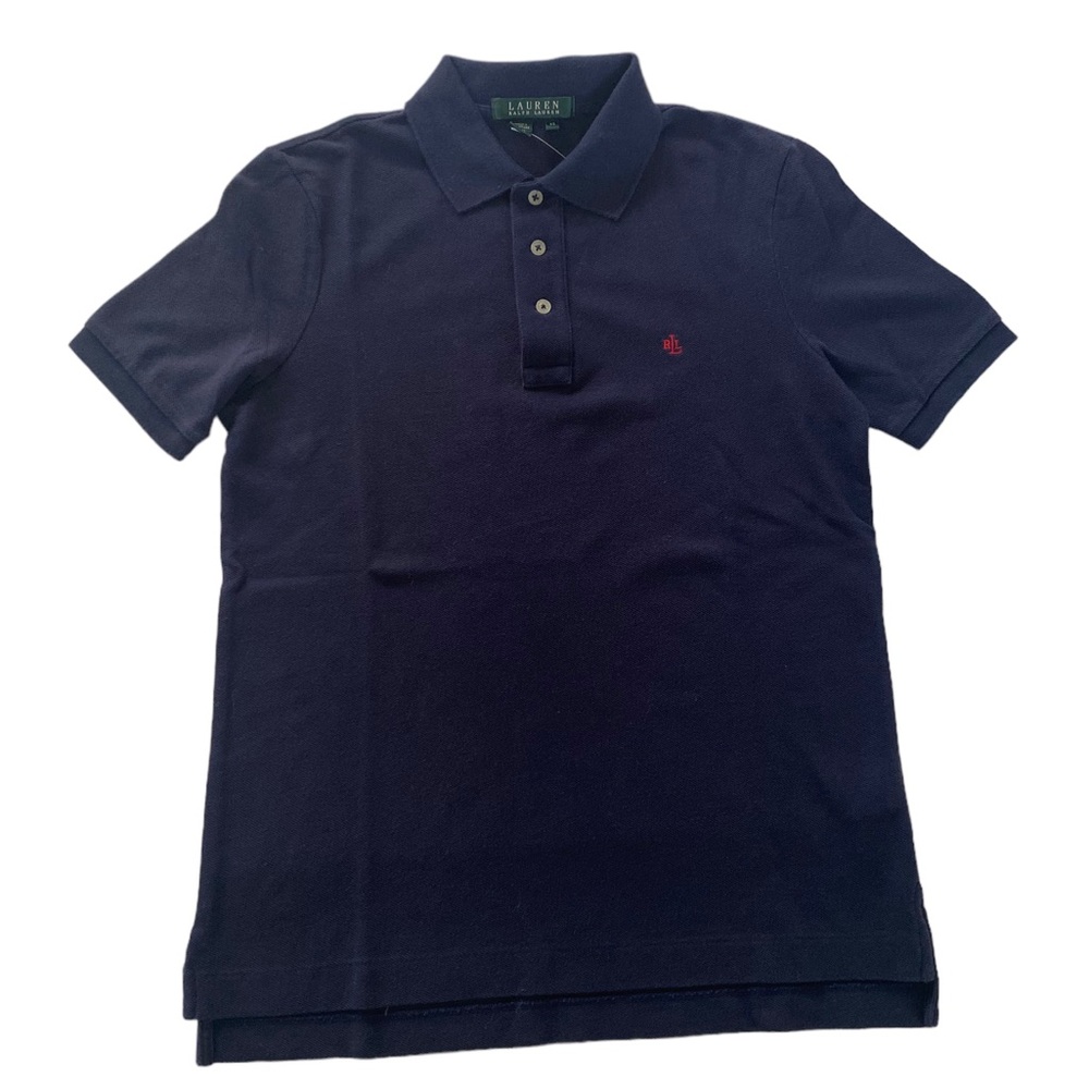 LAUREN RALPH LAUREN Women’s Classic Navy Short Sleeve Polo  Size: XS